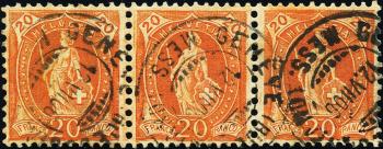 Briefmarken: 86A.3.08/II - 1905 weisses Papier, 13 Zähne, WZ