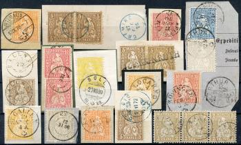 Stamps: Lot-Sitzende Helvetia -  Plumb Sitting Helvetia