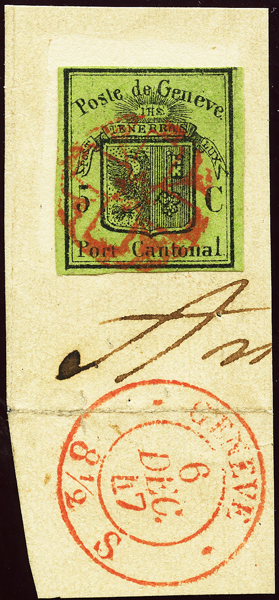 Bild-1: 6 - 1846, Kanton Genf, Grosser Adler