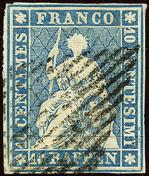 Bild-1: 23A - 1854, Pressione di Monaco, 3° periodo di stampa, carta di Monaco