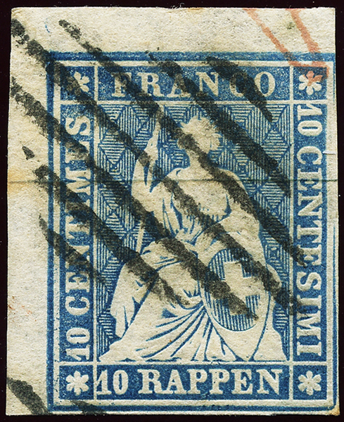 Bild-1: 23F - 1856, Impression de Berne, 1ère période d'impression, papier de Munich