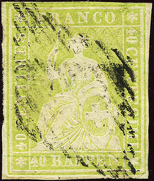 Bild-1: 26Aa - 1854, Münchner Druck, 1. Druckperiode, Münchner Papier