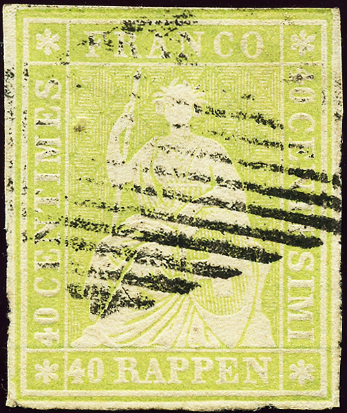 Bild-1: 26Aa - 1854, Pression de Munich, 1ère période d'impression, papier de Munich