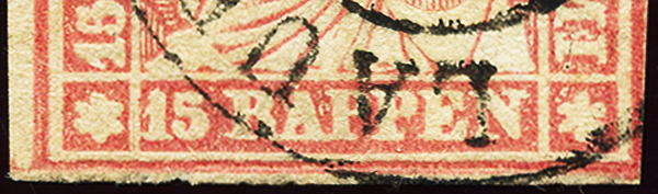 Bild-2: 24D.2.01 - 1857, Estampe de Berne, 3e période d'impression, papier de Zurich