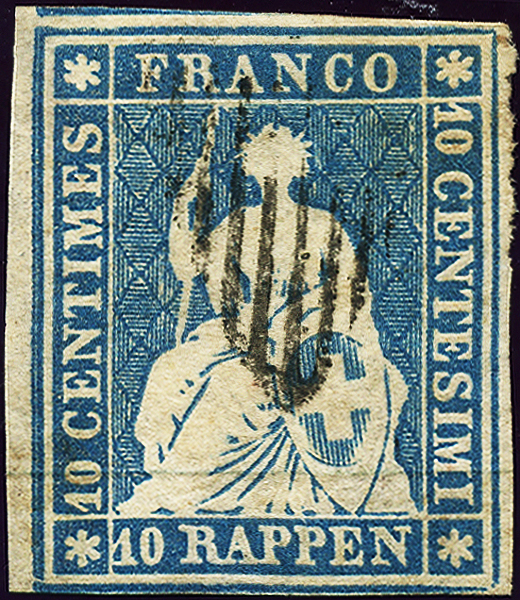 Bild-1: 23Aa - 1854, Pression de Munich, 1ère période d'impression, papier de Munich