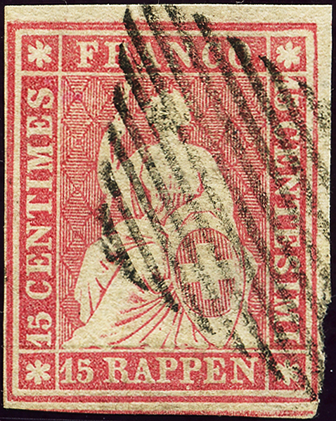 Bild-1: 24A - 1854, Munich pressure, 3rd printing period, Munich paper