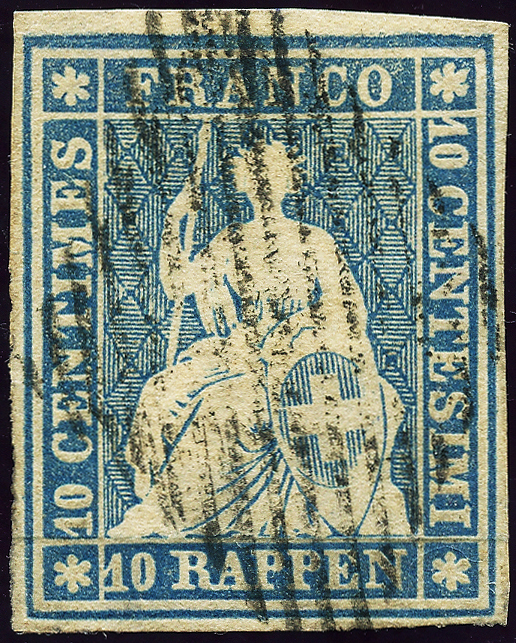 Bild-1: 23A - 1854, Pression de Munich, 3e période d'impression, papier de Munich