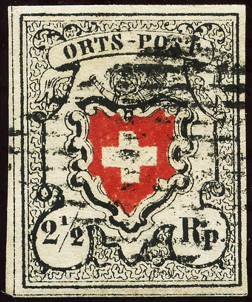 Bild-1: 13II-T33 - 1850, Local post without cross border
