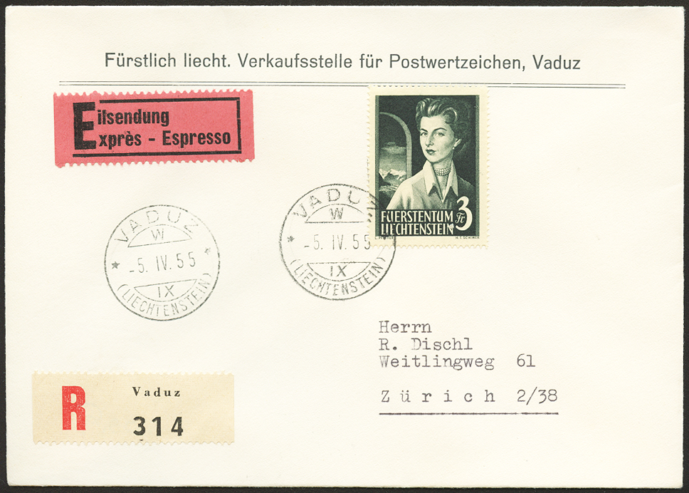 Bild-1: FL276-FL277 - 1955, Fürstin und Fürst