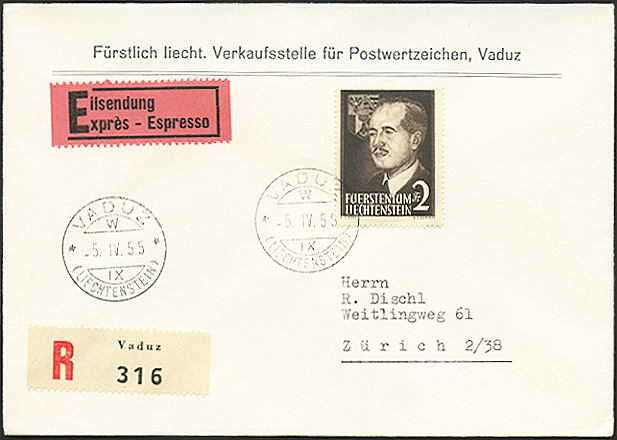 Bild-3: FL276-FL277 - 1955, Fürstin und Fürst