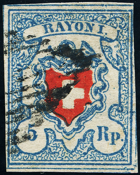 Bild-1: 17II.1.04-T8 C1-LU - 1851, Rayon I, ohne Kreuzeinfassung