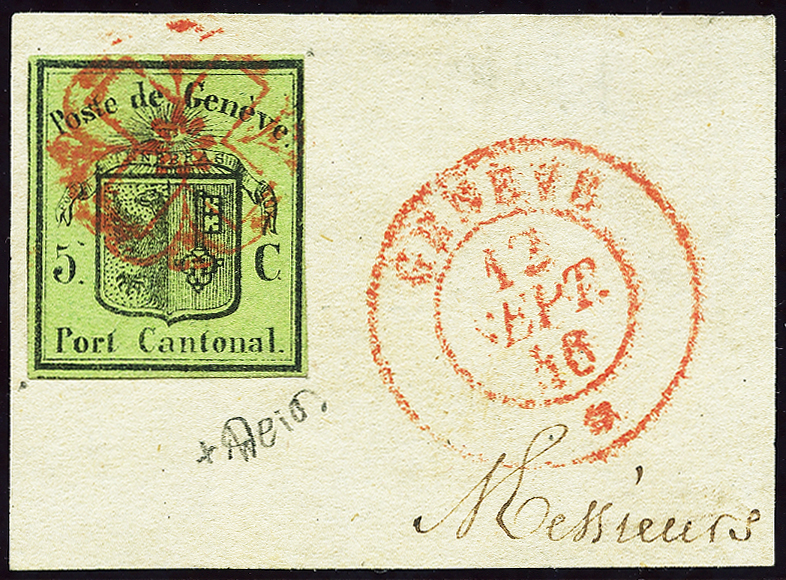 Bild-1: 5 - 1845, Canton de Genève, Petit Aigle