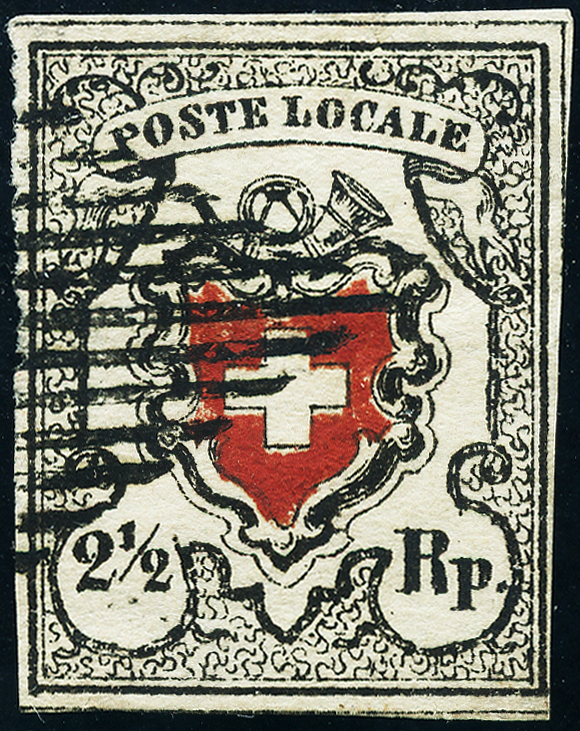 Bild-1: 14I-T8 - 1850, Poste Locale mit Kreuzeinfassung