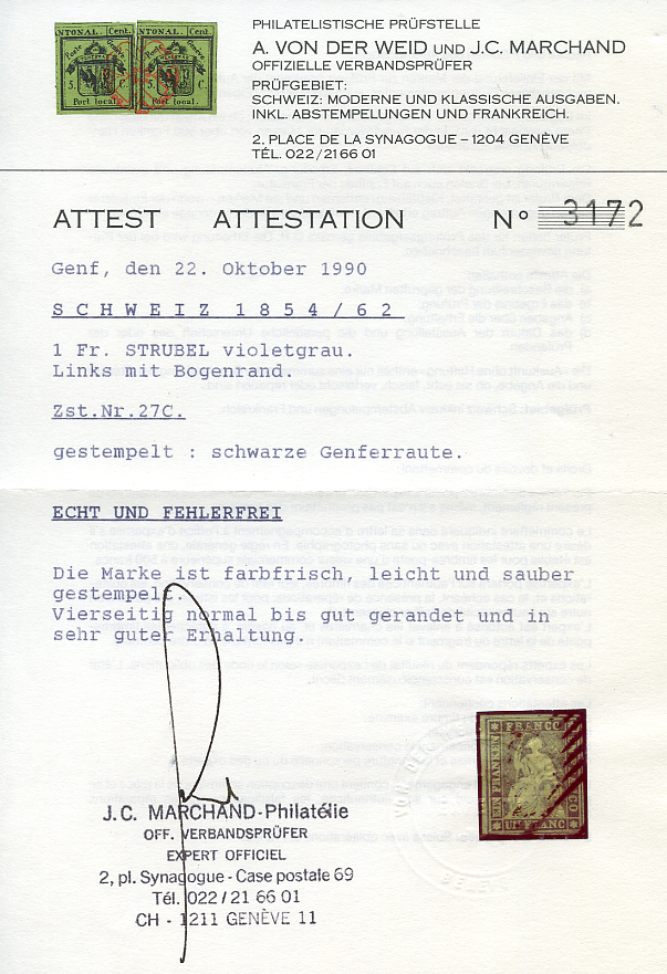 Bild-2: 27C - 1855, Berner Druck, 2. Druckperiode, Münchner Papier