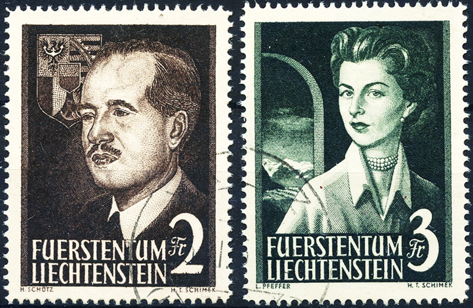 Bild-1: FL276-FL277 - 1955, Fürst und Fürstin