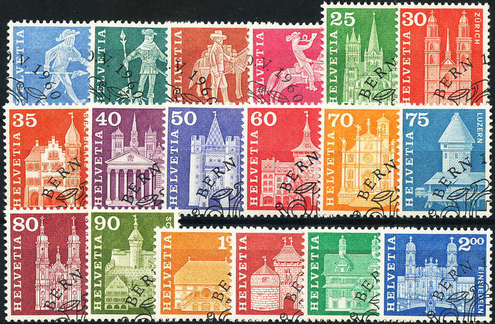 Bild-1: 355-372 - 1960, Postgeschichtliche Motive und Baudenkmäler