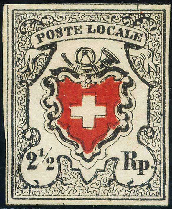 Bild-1: 14I-T29.2.06 - 1851, Poste locale with cross border