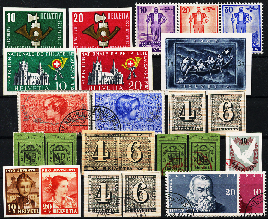 Briefmarken: Lot-Blockausschnitte -  Lot Verschiedene Blockausschnitte