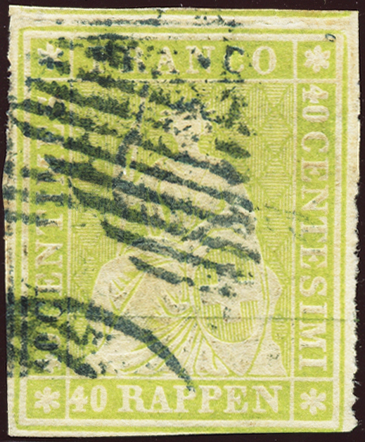 Bild-1: 26Aa - 1854, Munich pressure, 1st printing period, Munich paper