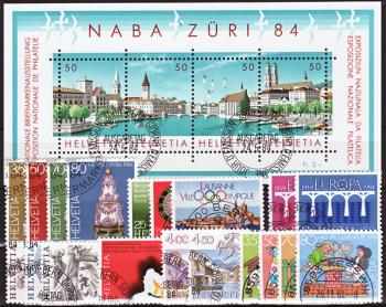 Briefmarken: CH1984 - 1984 Jahreszusammenstellung