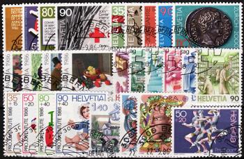 Briefmarken: CH1986 - 1986 Jahreszusammenstellung