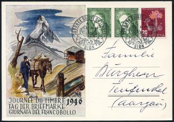 Briefmarken: 1946 -  Sion 8.XII.1946