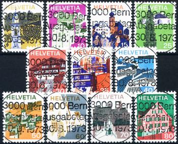 Briefmarken: 523-533 - 1973-1975 Landschaftsbilder