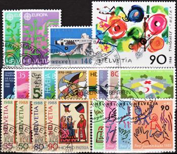 Briefmarken: CH1988 - 1988 Jahreszusammenstellung