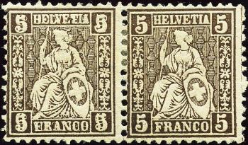 Briefmarken: 45.2.01 - 1881 Faserpapier