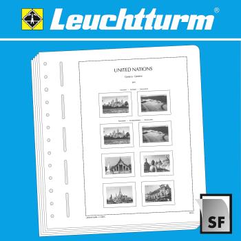 Accessori: 332550 - Leuchtturm 2000-2009 Pagine illustrate UNO Ginevra, con montature SF (52GE/2SF)