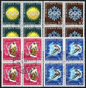 Thumb-1: W25w-W28w - 1948, Timbres spéciaux pour les Jeux Olympiques d'hiver de Saint-Moritz