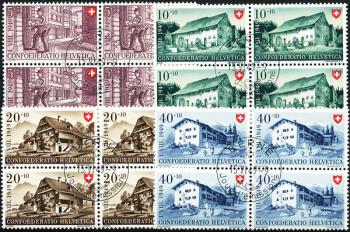 Francobolli: B42-B45 - 1949 Lavoro e Casa Svizzera IV