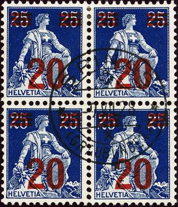 Briefmarken: 151 - 1921 Aufbrauchsausgaben mit neuen Wertaufdrucken