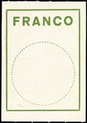 Briefmarken: FZ6 - 1962 Blockschrift, Kreis 19.2 mm