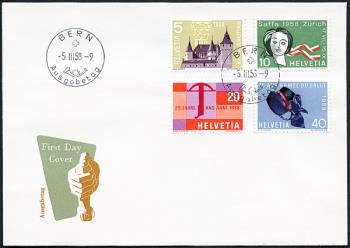 Briefmarken: 334-337 - 1958 Werbe- und Gedenkmarken