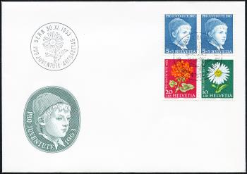 Briefmarken: J200-J202 - 1963 Knabenbildnis, Wiesen- und Gartenblumen