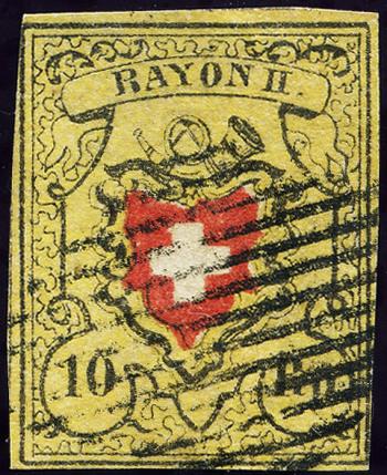 Stamps: 16II-T18 E-RU - 1850 Rayon II, without cross border