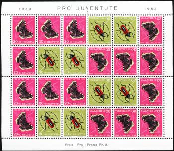 Briefmarken: JOZ41 - 1953 Kehrdruckbogen