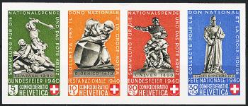 Briefmarken: B8-B11 - 1940 Bundesfeierblock I