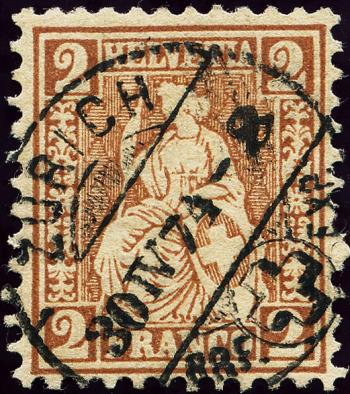 Briefmarken: 37a - 1874 Weisses Papier