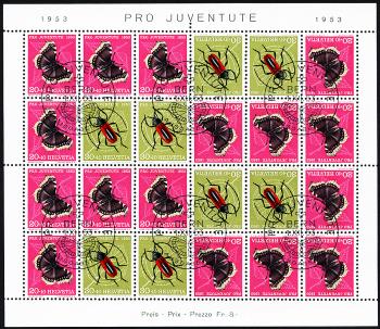 Stamps: JOZ41 - 1953 Kehrdruckbogen
