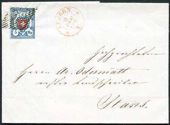 Stamps: 17II-T37 B2-LU - 1851 Rayon I, without cross border