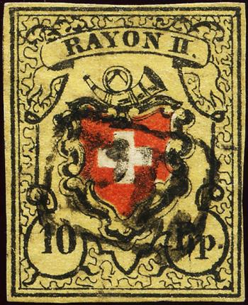 Stamps: 16II-T2 A2-LO - 1850 Rayon II without cross border