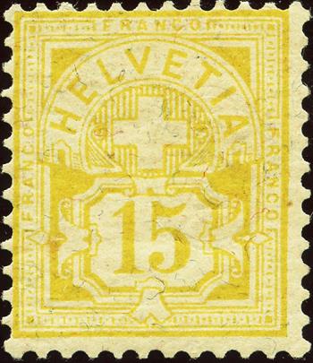 Briefmarken: 63A - 1882 Faserpapier, KZ A