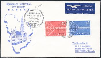 Briefmarken: FF57.22 - 6. Oktober 1957 Brüssel - Montreal