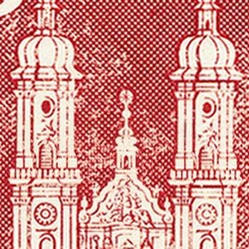 Thumb-2: 367L.1.10 - 1963, Postgeschichtliche Motive und Baudenkmäler, Leuchtstoffpapier violette Faserung