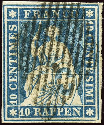 Thumb-1: 23Aa - 1854, Münchner Druck, 1. Druckperiode, Münchner Papier