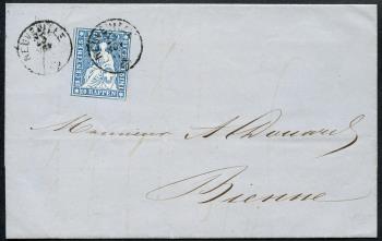 Stamps: 23G - 1859 Bern print, 4th printing period, Zurich paper