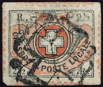 Briefmarken: 12 - 1850 Winterthur
