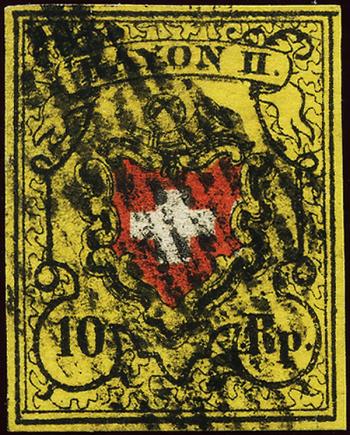 Briefmarken: 16II-T33 B1-RU - 1850 Rayon II ohne Kreuzeinfassung